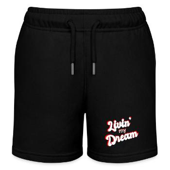 Livis mon rêve - Short de jogging enfant bio Stanley/Stella - noir - Devant