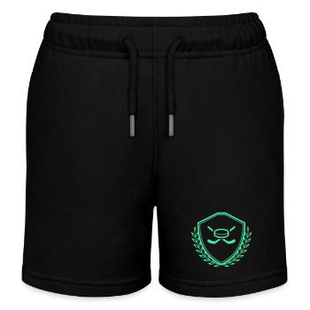 wappen hockey - Kinder Organic Joggingshorts Mini Bolter von Stanley/Stella - Schwarz - Vorne