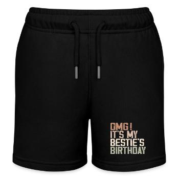 OMG Es ist der Geburtstag meiner besten Freundin Geburtstag - Kinder Organic Joggingshorts Mini Bolter von Stanley/Stella - Schwarz - Vorne