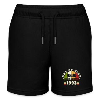 1993 Birth of legend 1993 born in 1993 annivers - Kids Organic Sweat Shorts by Stanley/Stella - black - Front