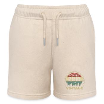 Vintage Anniversary Made in October 2010 - Kids Organic Sweat Shorts by Stanley/Stella - soft Ecru - Front