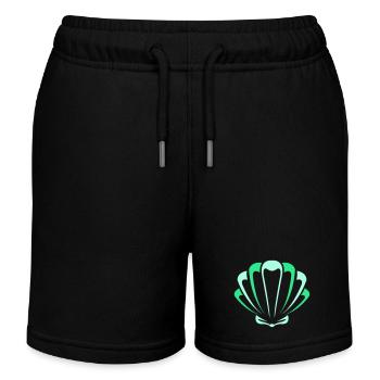 muschel - Kinder Organic Joggingshorts Mini Bolter von Stanley/Stella - Schwarz - Vorne