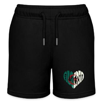 Algeria in my heart - Kids Organic Sweat Shorts by Stanley/Stella - black - Front