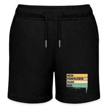 Cadeau pour polisseuse fine - Short de jogging enfant bio Stanley/Stella - noir - Devant