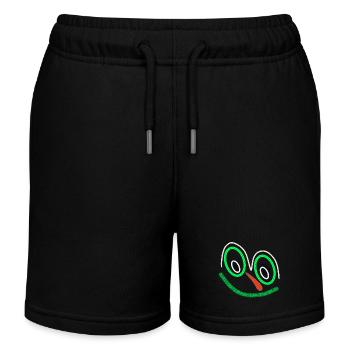 Lachmucki der kleine - Kinder Organic Joggingshorts Mini Bolter von Stanley/Stella - Schwarz - Vorne