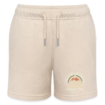 Anniversaire - février Cadeau Vintage février 1968 - Short de jogging enfant bio Stanley/Stella - écru doux - Devant