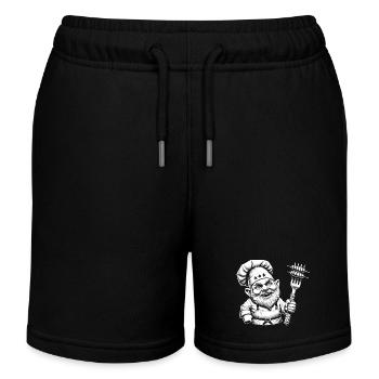 Grill - Kids Organic Sweat Shorts by Stanley/Stella - black - Front