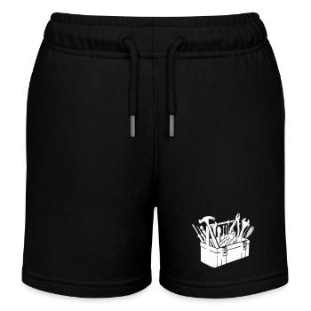Boîte à outils - Short de jogging enfant bio Stanley/Stella - noir - Devant