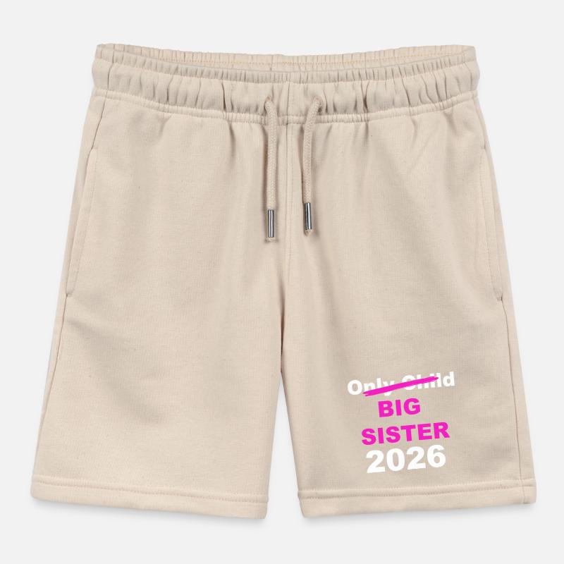 Große Schwester 2026 Ankündigung Kinder Organic Joggingshorts Mini Bolter von Stanley/Stella