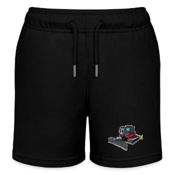 Pistenraupe rot - Kinder Organic Joggingshorts Mini Bolter von Stanley/Stella - Schwarz - Vorne