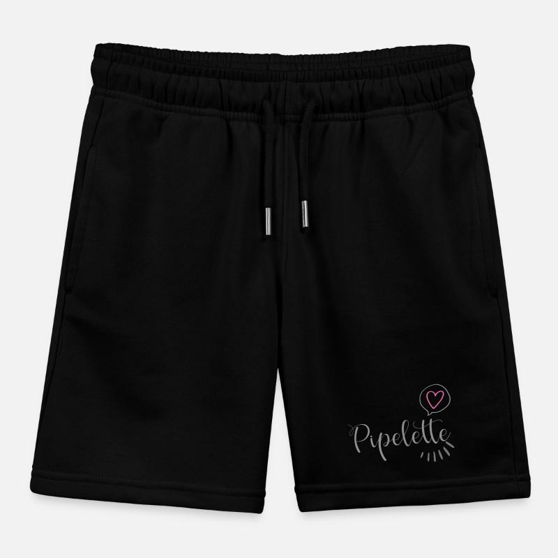 Chic Heart Pipelette Kids Organic Sweat Shorts by Stanley/Stella