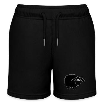 mouton mouton noir - Short de jogging enfant bio Stanley/Stella - noir - Devant
