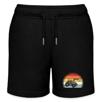Traktor - Kinder Organic Joggingshorts Mini Bolter von Stanley/Stella - Schwarz - Vorne