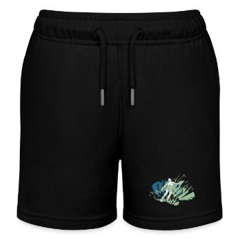 Football Design cool pour de vrais joueurs de football - Short de jogging enfant bio Stanley/Stella - noir - Devant