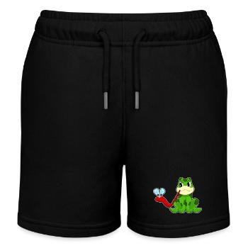 Mouche grenouille - Short de jogging enfant bio Stanley/Stella - noir - Devant