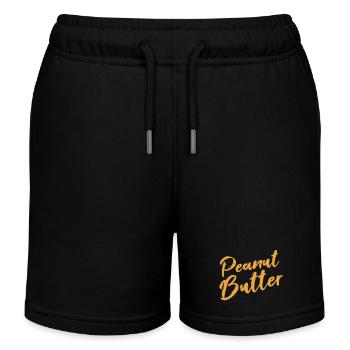 Pâte d’arachide - Short de jogging enfant bio Stanley/Stella - noir - Devant