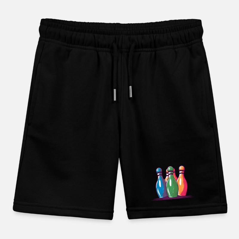 Quilles de bowling style comique Short de jogging enfant bio Stanley/Stella
