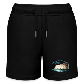 Algar dos Capitaes Höhle, Lagoa, Algarve - Kinder Organic Joggingshorts Mini Bolter von Stanley/Stella - Schwarz - Vorne