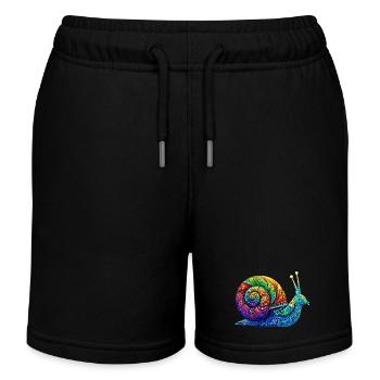 Escargot - Short de jogging enfant bio Stanley/Stella - noir - Devant