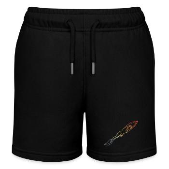 Swimming Retro Style - Kids Organic Sweat Shorts by Stanley/Stella - black - Front