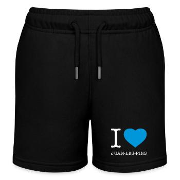 J’ADORE JUAN LES PINS France - Short de jogging enfant bio Stanley/Stella - noir - Devant
