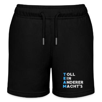 TEAM Toll Ein Anderer Macht`s - Kinder Organic Joggingshorts Mini Bolter von Stanley/Stella - Schwarz - Vorne