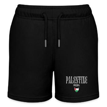 J'aime la Palestine, la Palestine libre - Short de jogging enfant bio Stanley/Stella - noir - Devant