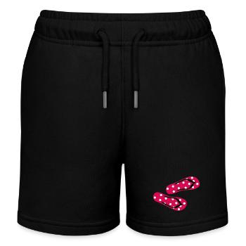 Slippers Toadstool Flip Flops Points Dots Summer - Kids Organic Sweat Shorts by Stanley/Stella - black - Front