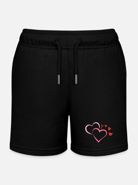 MyCutePicci_Cuori - Kinder Organic Joggingshorts Mini Bolter von Stanley/Stella - Schwarz