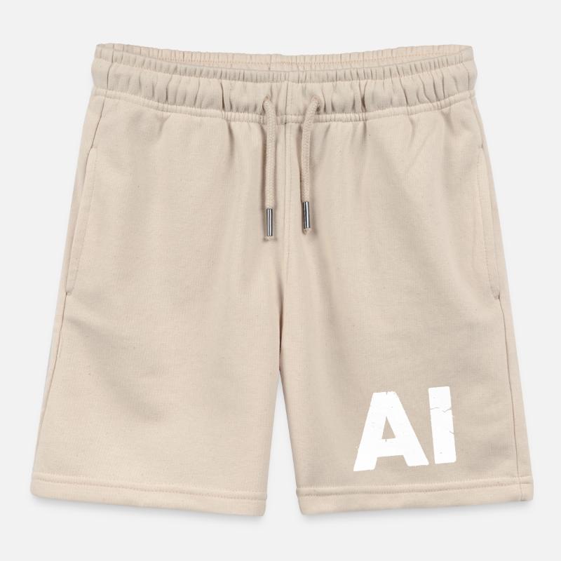 AI Artificial Intelligence Text Grunge Vektor Kinder Organic Joggingshorts Mini Bolter von Stanley/Stella