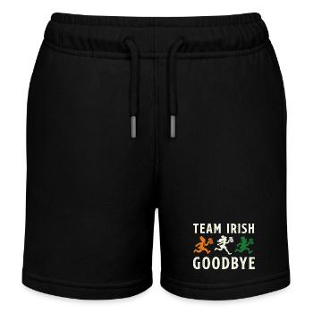 Team Irish Goodbye St Patrick’s Day - Kids Organic Sweat Shorts by Stanley/Stella - black - Front