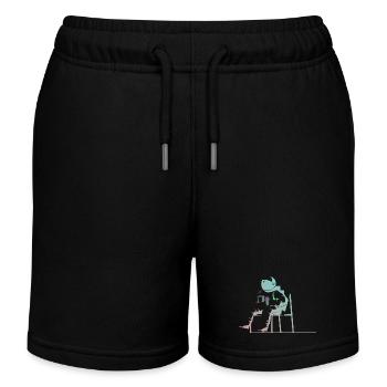 astronaute - Short de jogging enfant bio Stanley/Stella - noir - Devant
