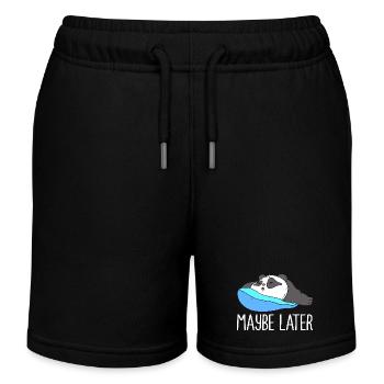 Faul Prokrastination Faulenzer Faulheit - Kinder Organic Joggingshorts Mini Bolter von Stanley/Stella - Schwarz - Vorne