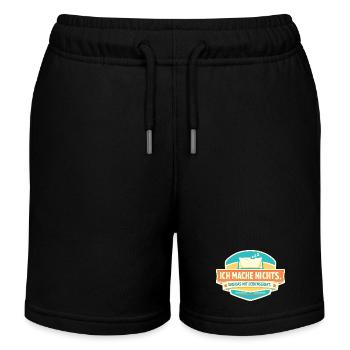 Ich mache nichts. Mit Leidenschaft. - Kinder Organic Joggingshorts Mini Bolter von Stanley/Stella - Schwarz - Vorne