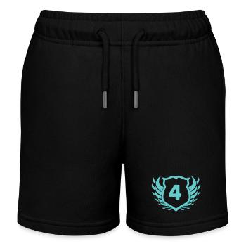 wappen_4- - Kinder Organic Joggingshorts Mini Bolter von Stanley/Stella - Schwarz - Vorne