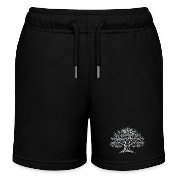 Gotischer Baum der alten Schrift - Kinder Organic Joggingshorts Mini Bolter von Stanley/Stella - Schwarz - Vorne