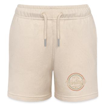 1975 Vintage 1975 Birthday Gift - Retro Style 1975 - Kids Organic Sweat Shorts by Stanley/Stella - soft Ecru - Front