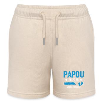 Papua im Jahr 2026 Zukunft Opa Geschenk - Kinder Organic Joggingshorts Mini Bolter von Stanley/Stella - Natur - Vorne