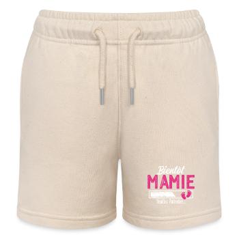 Bald Oma Zukünftige Großmutter - Kinder Organic Joggingshorts Mini Bolter von Stanley/Stella - Natur - Vorne