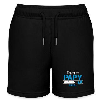 Zukünftiger Opa 2026 Geschenk, der bald Opa sein wird - Kinder Organic Joggingshorts Mini Bolter von Stanley/Stella - Schwarz - Vorne