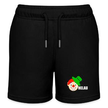 Clown sagt helau - Kinder Organic Joggingshorts Mini Bolter von Stanley/Stella - Schwarz - Vorne