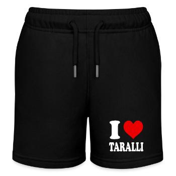 I Love Taralli Heart Funny Witty - Kids Organic Sweat Shorts by Stanley/Stella - black - Front