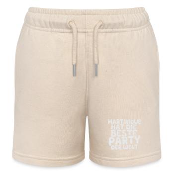 Martinique als Urlaubsland - Kinder Organic Joggingshorts Mini Bolter von Stanley/Stella - Natur - Vorne