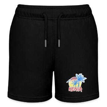 Kenya - Short de jogging enfant bio Stanley/Stella - noir - Devant