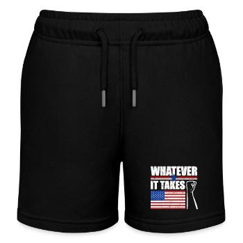 Whatever It Takes USA - Kinder Organic Joggingshorts Mini Bolter von Stanley/Stella - Schwarz - Vorne