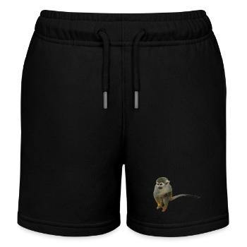 Affe - Kinder Organic Joggingshorts Mini Bolter von Stanley/Stella - Schwarz - Vorne