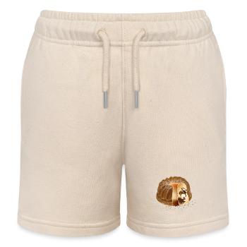 The popular marble cake with powdered sugar - Kids Organic Sweat Shorts by Stanley/Stella - soft Ecru - Front