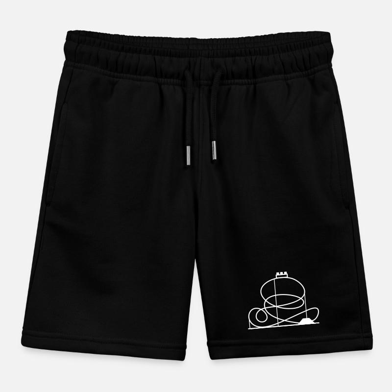 Roller coaster Kids Organic Sweat Shorts by Stanley/Stella