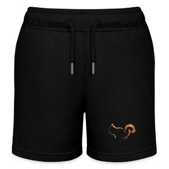Squirrel - Kids Organic Sweat Shorts by Stanley/Stella - black - Front