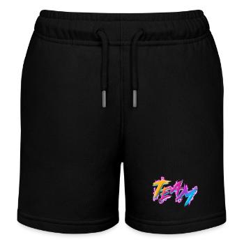 Team - Kids Organic Sweat Shorts by Stanley/Stella - black - Front